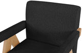 Woodloch Black Boucle Fabric Accent Chair from Meridian - Luna Furniture