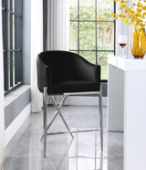 Xavier Black Counter Stool from Meridian - Luna Furniture