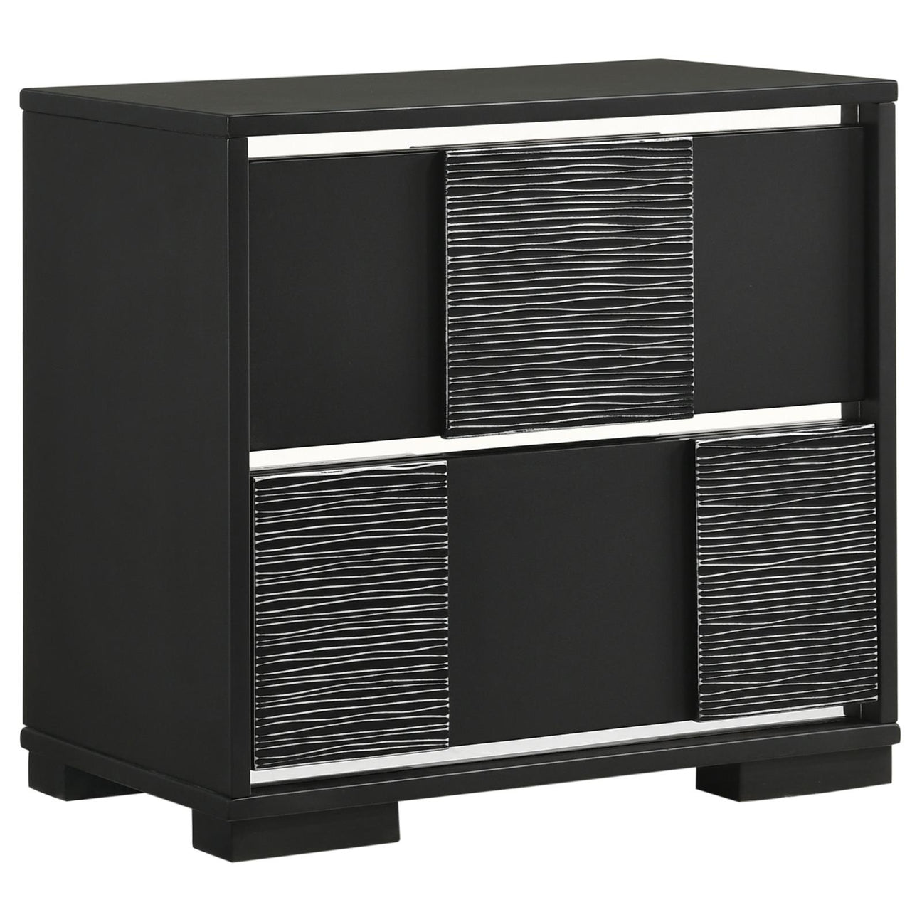 Blacktoft 2-Drawer Nightstand Black from Coaster - Luna Furniture