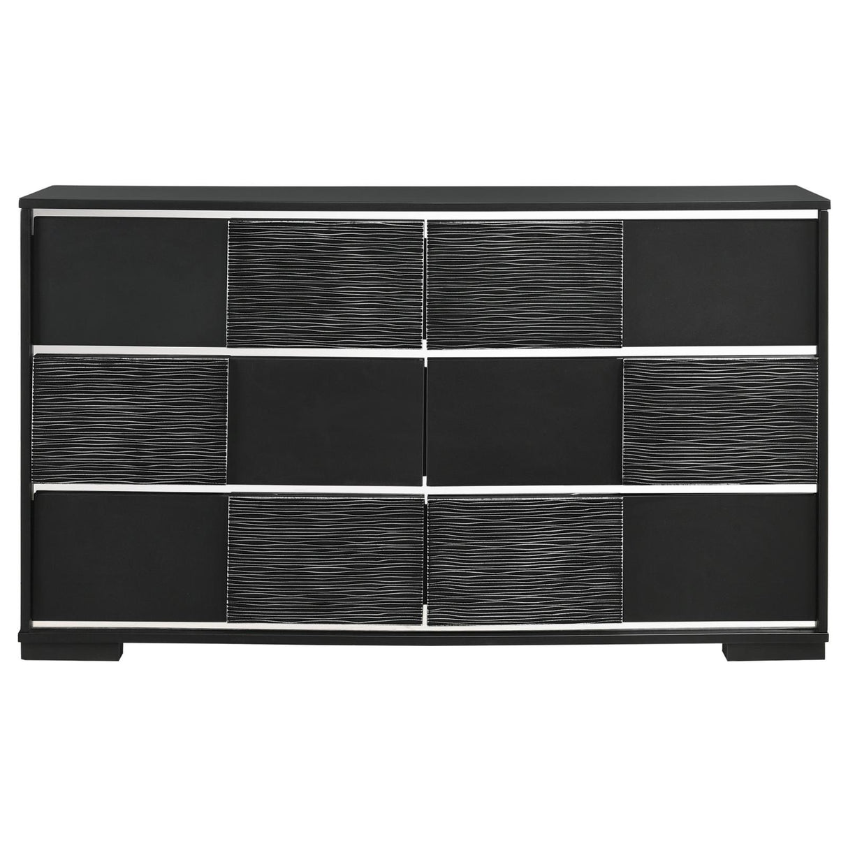 Blacktoft 6-drawer Dresser Black - 207103 - Luna Furniture