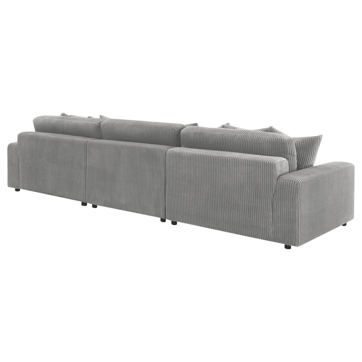 Blaine Upholstered Reversible Sectional Fog from Coaster - Luna Furniture