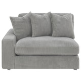 Blaine Upholstered Reversible Sectional Fog from Coaster - Luna Furniture