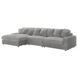 Blaine Upholstered Reversible Sectional Fog from Coaster - Luna Furniture