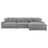 Blaine Upholstered Reversible Sectional Fog from Coaster - Luna Furniture