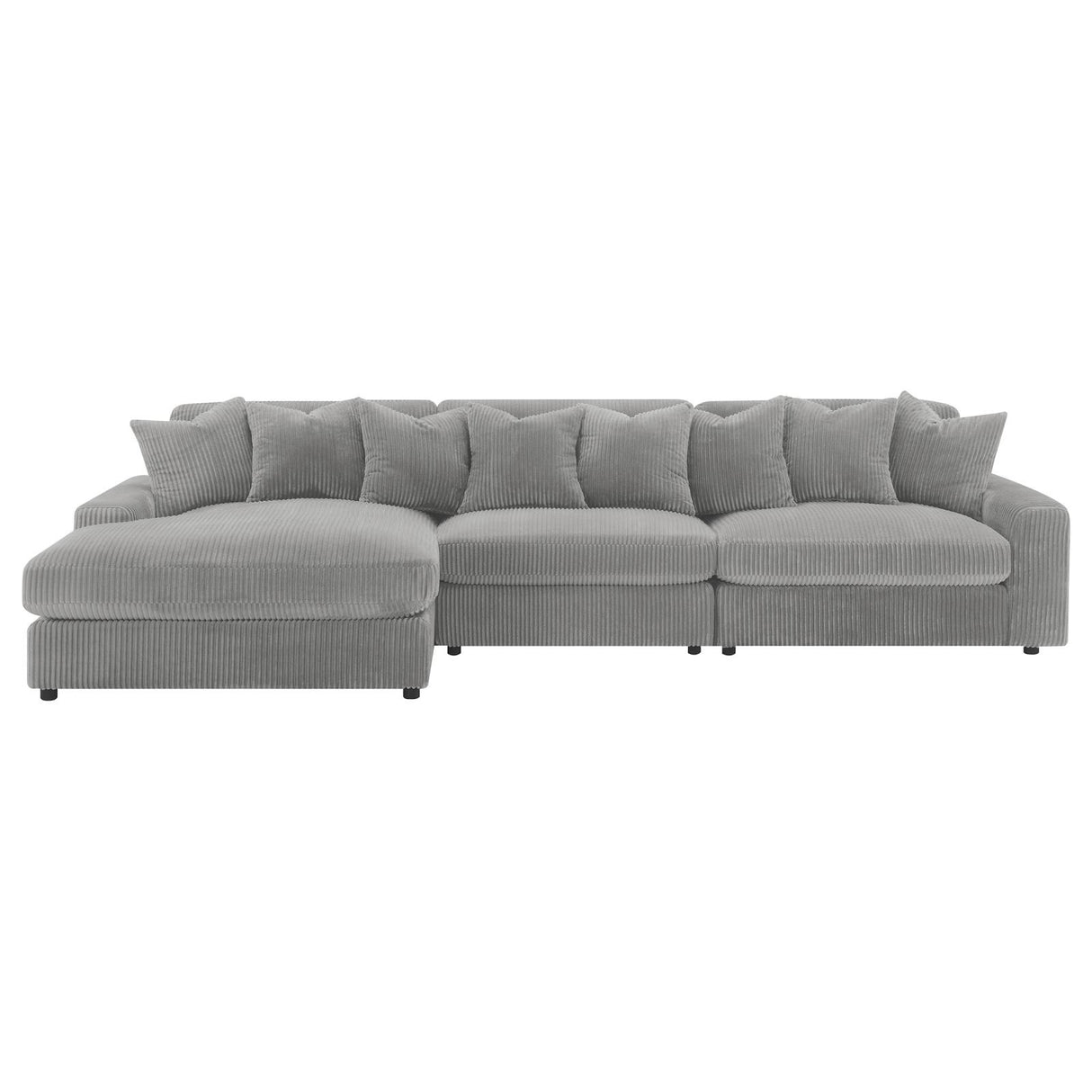 Blaine Upholstered Reversible Sectional Fog from Coaster - Luna Furniture