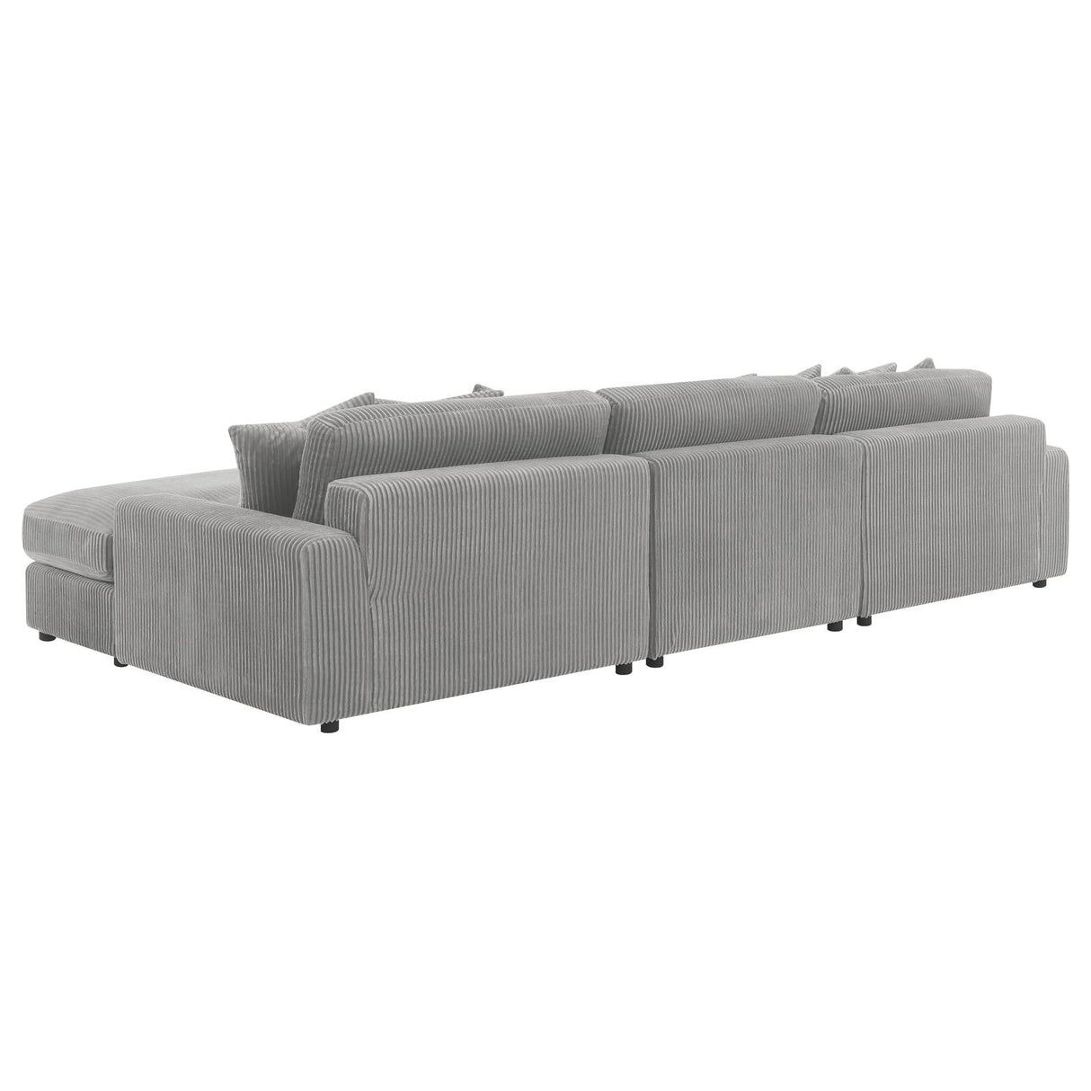 Blaine Upholstered Reversible Sectional Fog from Coaster - Luna Furniture