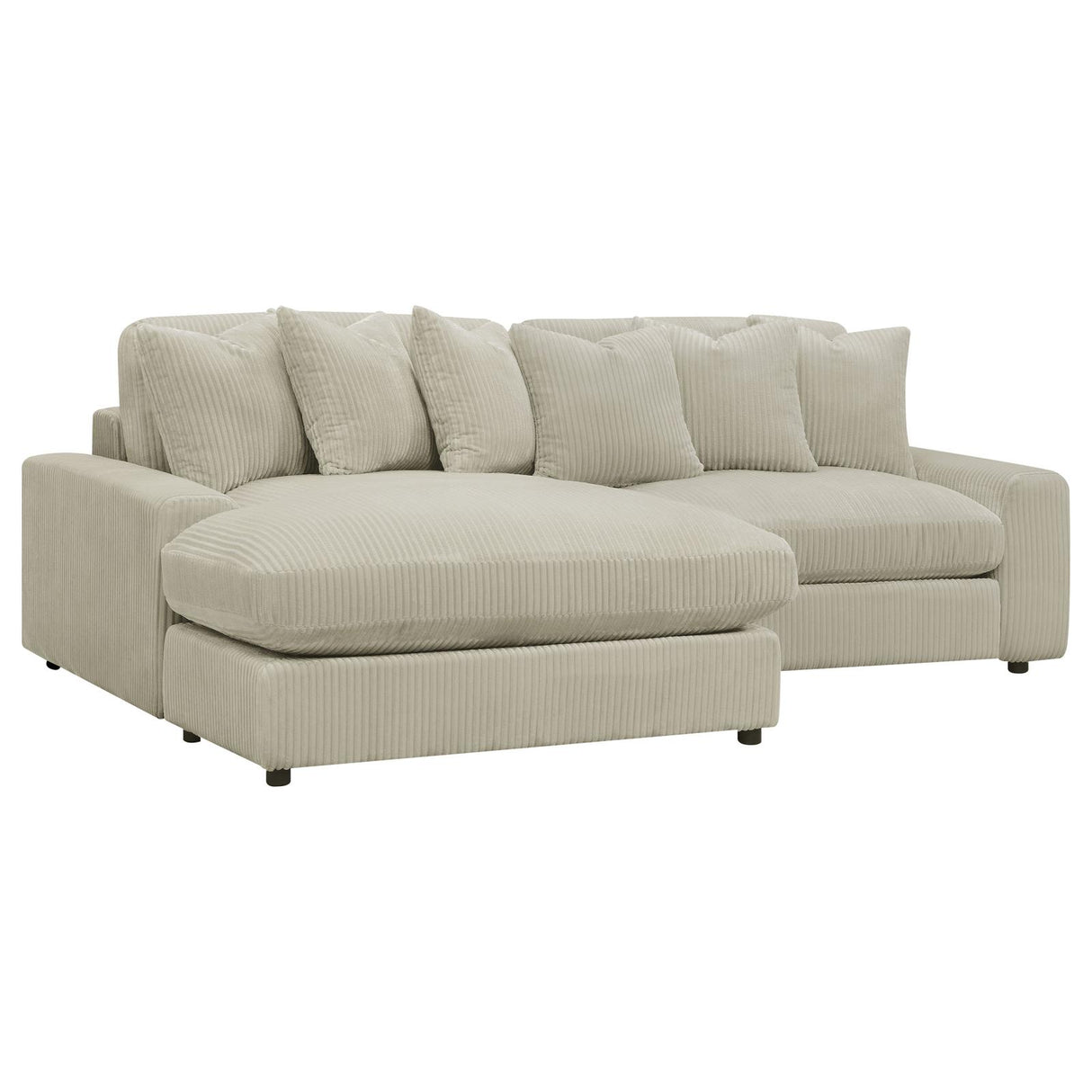 Blaine Upholstered Reversible Sectional Sofa Sand - 509899 - Luna Furniture