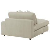 Blaine Upholstered Reversible Sectional Sofa Sand - 509899 - Luna Furniture