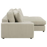 Blaine Upholstered Reversible Sectional Sofa Sand - 509899 - Luna Furniture