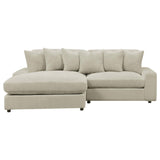 Blaine Upholstered Reversible Sectional Sofa Sand - 509899 - Luna Furniture