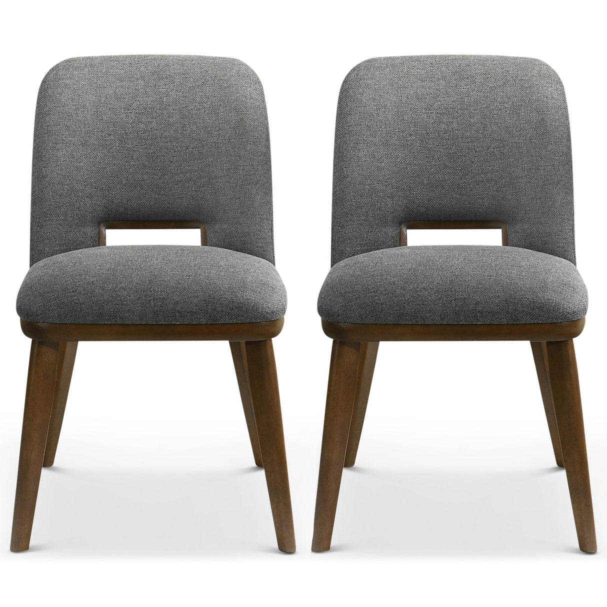 Blake Dark Grey Fabric Dining Chair (Set of 2) - AFC01933 - Luna Furniture