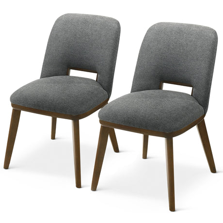 Blake Dark Grey Fabric Dining Chair (Set of 2) - AFC01933 - Luna Furniture