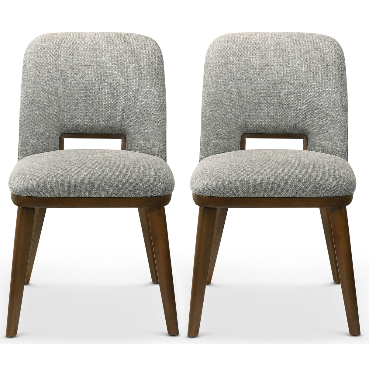 Blake Light Grey Fabric Dining Chair (Set of 2) - AFC01932 - Luna Furniture