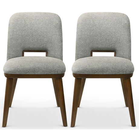 Blake Light Grey Fabric Dining Chair (Set of 2) - AFC01932 - Luna Furniture