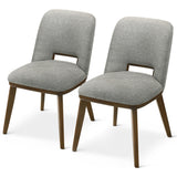 Blake Light Grey Fabric Dining Chair (Set of 2) - AFC01932 - Luna Furniture