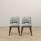 Blake Light Grey Fabric Dining Chair (Set of 2) - AFC01932 - Luna Furniture