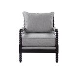 Blanchett Cushion Back Accent Chair Grey and Black - 903824 - Luna Furniture