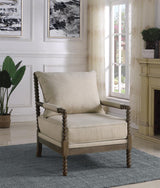 Blanchett Cushion Back Accent Chair Oatmeal and Natural - 905362 - Luna Furniture