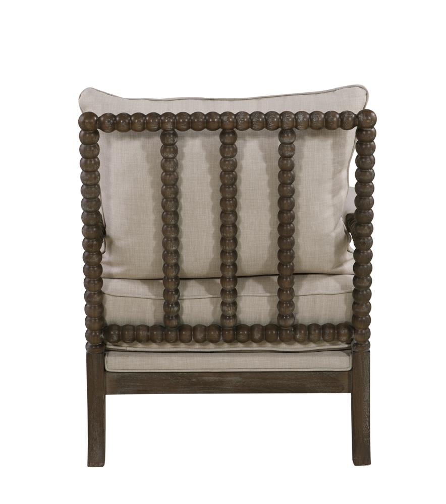 Blanchett Cushion Back Accent Chair Oatmeal and Natural - 905362 - Luna Furniture