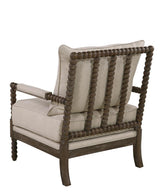 Blanchett Cushion Back Accent Chair Oatmeal and Natural - 905362 - Luna Furniture