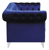 Bleker Tufted Tuxedo Arm Loveseat Blue from Coaster - Luna Furniture