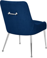 Ace Blue Velvet Dining Chair, Set of 2 from Meridian - Luna Furniture