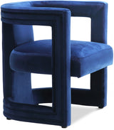 Blair Blue Velvet Dining/Accent Chair from Meridian - Luna Furniture