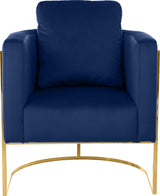 Casa Blue Velvet Chair from Meridian - Luna Furniture