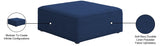 Cube Blue Modular Ottoman from Meridian - Luna Furniture