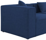 Cube Blue Modular Sectional from Meridian - Luna Furniture