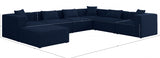 Cube Blue Modular Sectional from Meridian - Luna Furniture