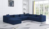 Cube Blue Modular Sectional from Meridian - Luna Furniture