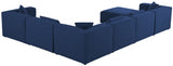 Cube Blue Modular Sectional from Meridian - Luna Furniture