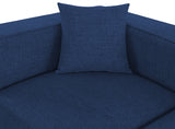 Cube Blue Modular Sectional from Meridian - Luna Furniture