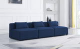 Cube Blue Modular Sofa from Meridian - Luna Furniture