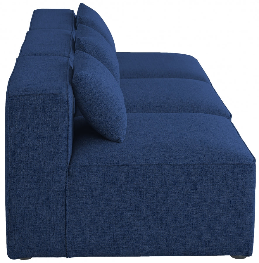 Cube Blue Modular Sofa from Meridian - Luna Furniture