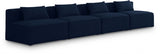 Cube Blue Modular Sofa from Meridian - Luna Furniture