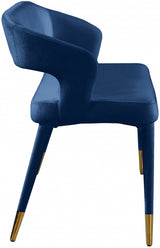 Destiny Blue Velvet Bench from Meridian - Luna Furniture