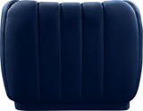 Dixie Blue Velvet Chair from Meridian - Luna Furniture