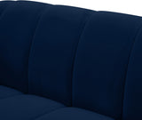 Elijah Blue Velvet Loveseat from Meridian - Luna Furniture