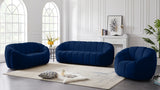 Elijah Blue Velvet Loveseat from Meridian - Luna Furniture