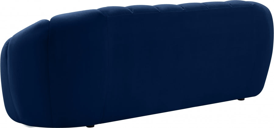 Elijah Blue Velvet Sofa from Meridian - Luna Furniture