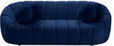 Elijah Blue Velvet Sofa from Meridian - Luna Furniture