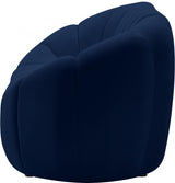 Elijah Blue Velvet Sofa from Meridian - Luna Furniture