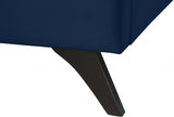 Elly Blue Velvet Full Bed from Meridian - Luna Furniture