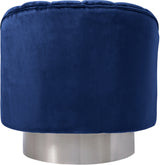 Farrah Blue Velvet Chair from Meridian - Luna Furniture