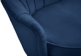 Gardenia Blue Velvet Sofa from Meridian - Luna Furniture