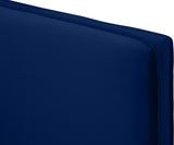 Geri Blue Velvet King Bed from Meridian - Luna Furniture