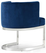 Gianna Blue Velvet Dining Chair from Meridian - Luna Furniture