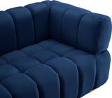 Gwen Blue Velvet Chair from Meridian - Luna Furniture